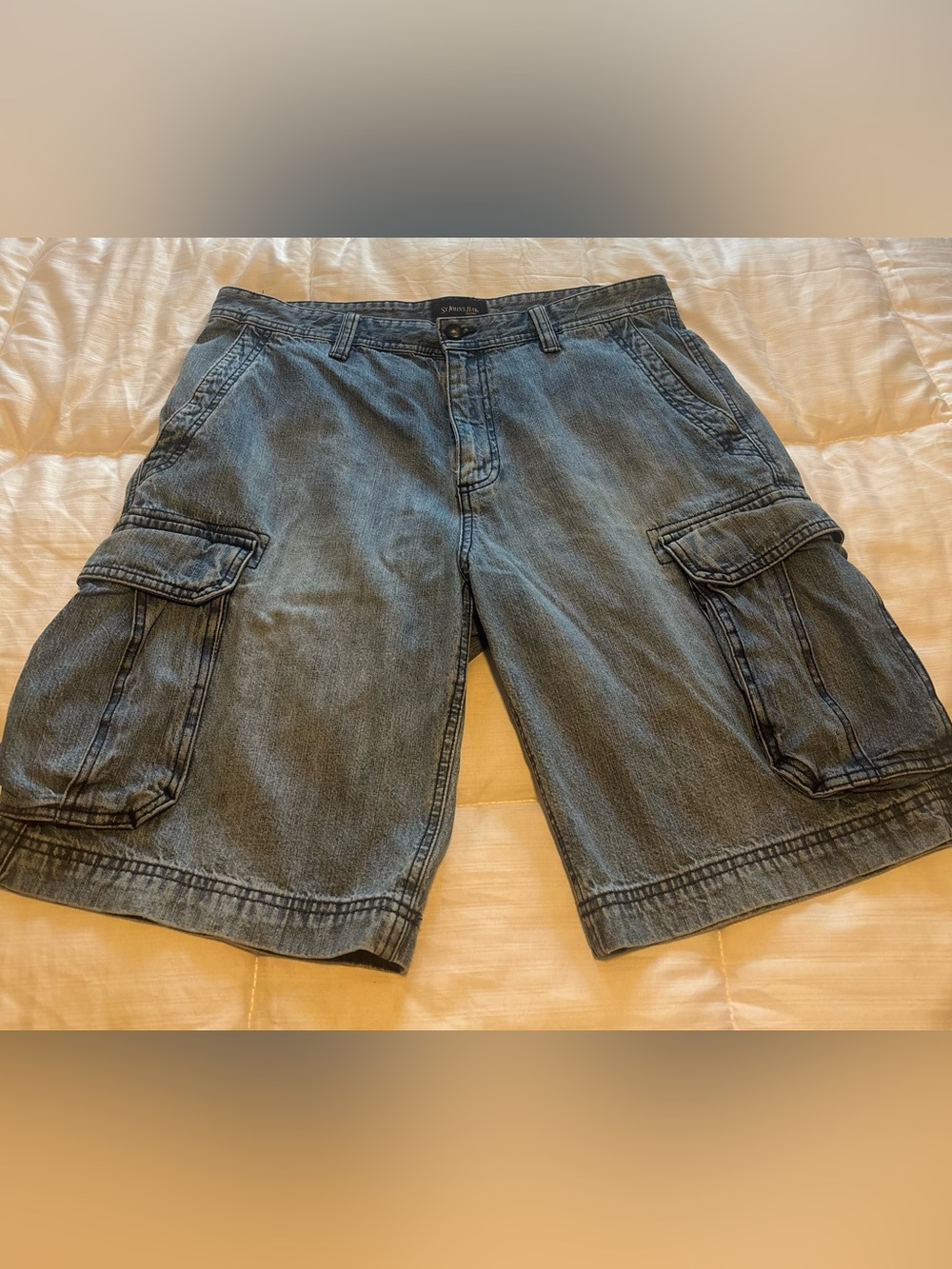 Y2K Denim Cargo St. John’s Bay Shorts Size 34